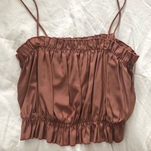 Tan crop top